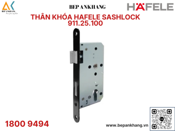 Thân khóa lưỡi gà và chốt chết Hafele E55/72A - Màu đen -  911.25.100 